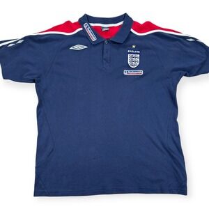 Umbro England National Football Team Jersey Home Kit Men's XL Navy Blue Training